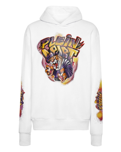 Hoodie sweatshirt Graffiti Tiger