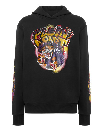 Hoodie sweatshirt Graffiti Tiger