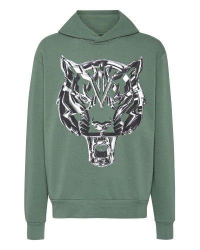 Hoodie Sweatshirt Chrome Tiger