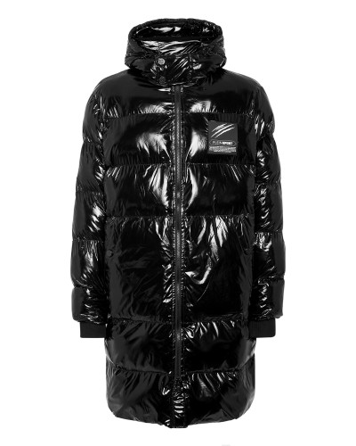 Long Nylon Puffer Jacket