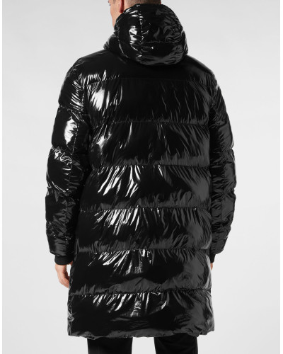 Long Nylon Puffer Jacket