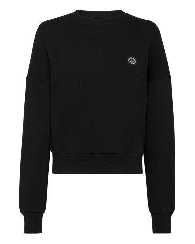 Cropped Sweatshirt LS Glitter