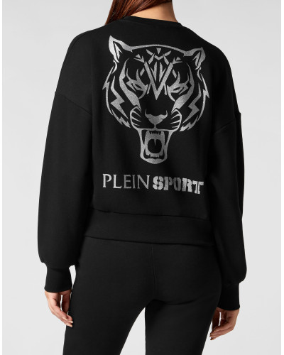 Cropped Sweatshirt LS Glitter