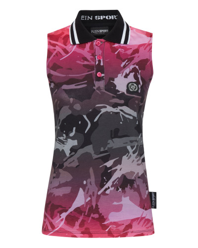 Sleeveless Polo shirt Camouflage