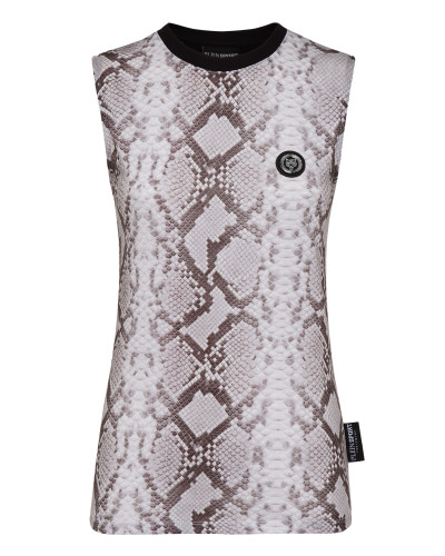 Sleeveless T-Shirt Sexy Pure Fit Pitone