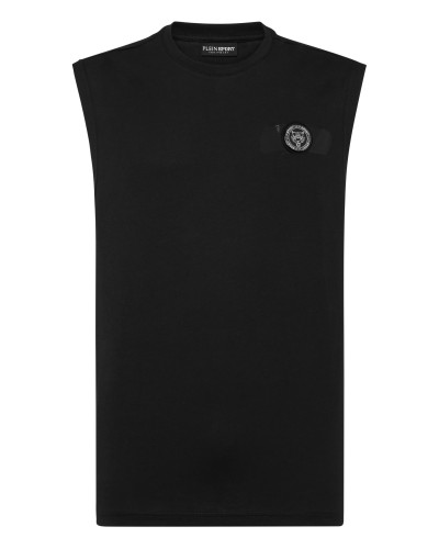 Sleeveless T-shirt Round Neck