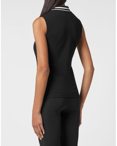 Sleeveless Polo Statement