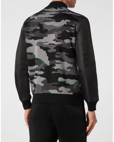 Knit Padded Jacket Neon Amazon Edition (Camouflage)