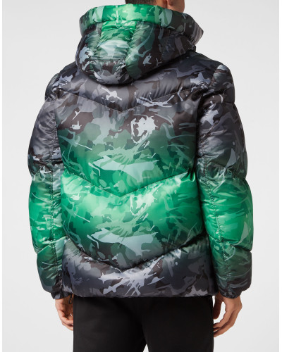 Nylon Padded Jacket Neon Amazon Edition (Camouflage)