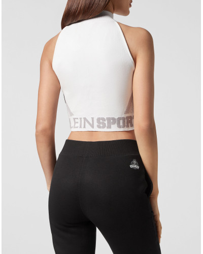 Knit Jacquard Cropped Top