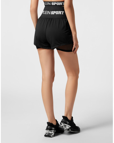 Double-layered Jogging Shorts Plein Sport