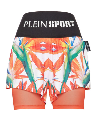 Double-layered jogging shorts