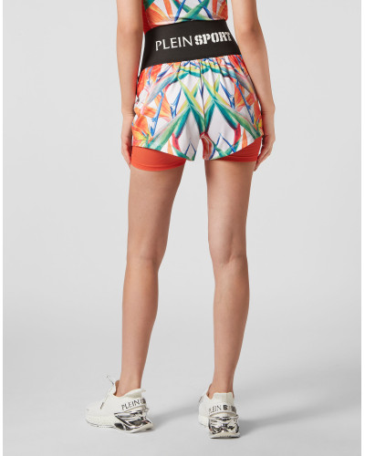 Double-layered jogging shorts
