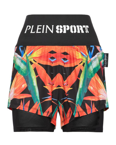 Double-layered jogging shorts