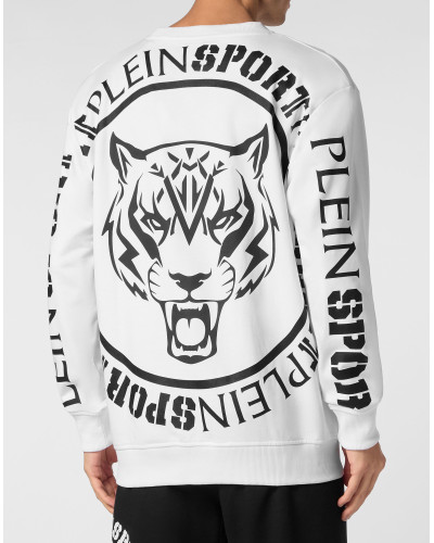 Sweatshirt Round Neck Carbon Tiger