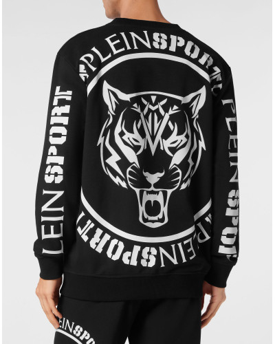 Sweatshirt Round Neck Carbon Tiger