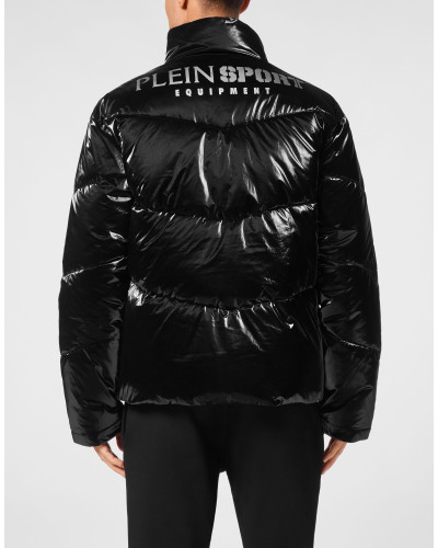 Nylon Crease Puffer Jacket
