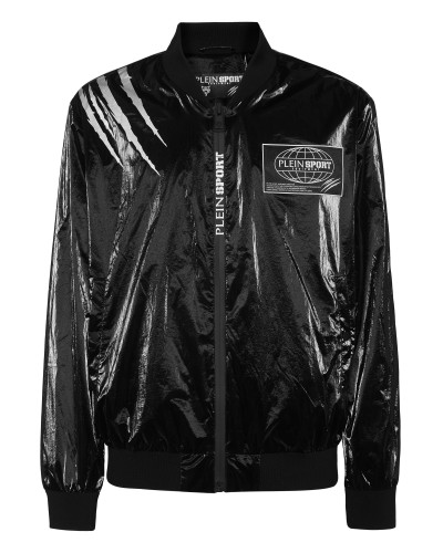 Nylon Crease Bomber Jacket