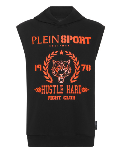 Sleeveless Hoodie sweatshirt Tiger