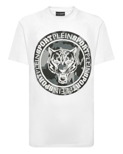 T-shirt Round Neck Carbon Tiger