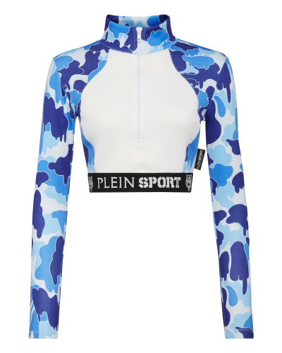 Cropped Jogging Top LS Camouflage