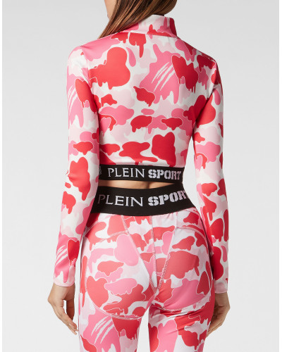 Cropped Jogging Top LS Camouflage