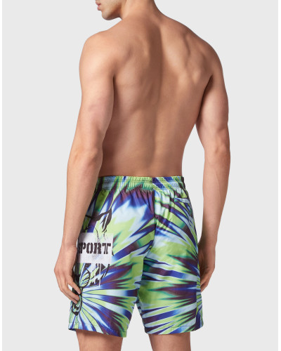 Tie-Dye Swim-Trunks Tiger