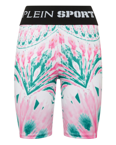 Jogging Cyclist Leggings Optical Flower