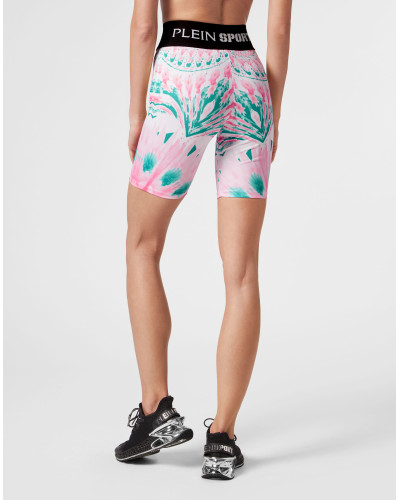 Jogging Cyclist Leggings Optical Flower
