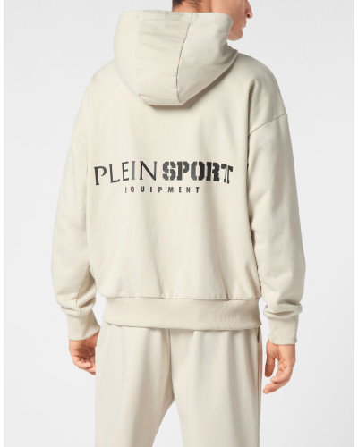 Oversize Zipped Hoodie Sweatshirt LS Scratch