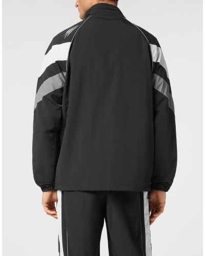 Nylon Jogging Bomber Jacket LS Scratch