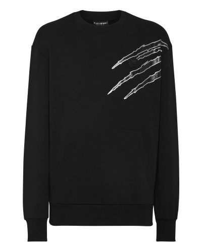 Cotton Sweatshirt Round Neck LS Lamina Scratch