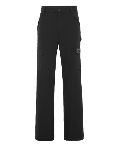Technical Nylon Loose Fit Cargo Trousers Scratch