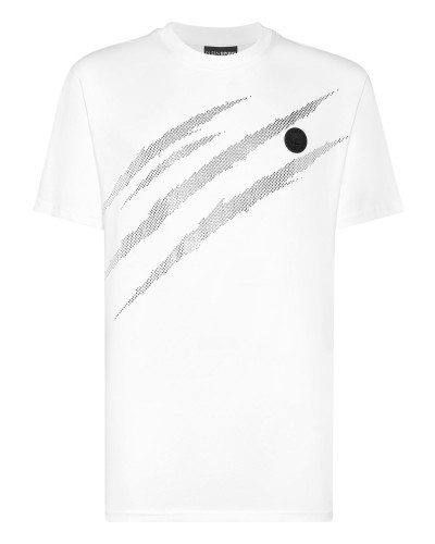 Cotton T-shirt Round Neck SS Lamina Scratch