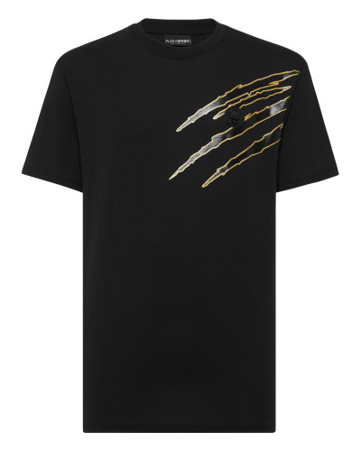 Cotton T-shirt Round Neck SS Lamina Scratch