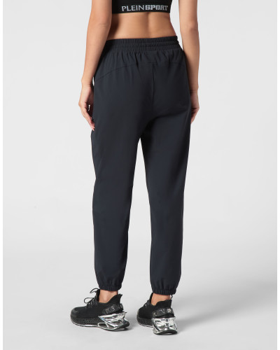 Nylon Stretch High Waisted Jogging Pants