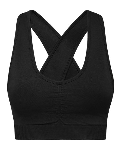 Seamless Wide Straps Sport Bra Logo