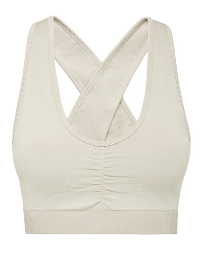 Seamless Wide Straps Sport Bra Logo