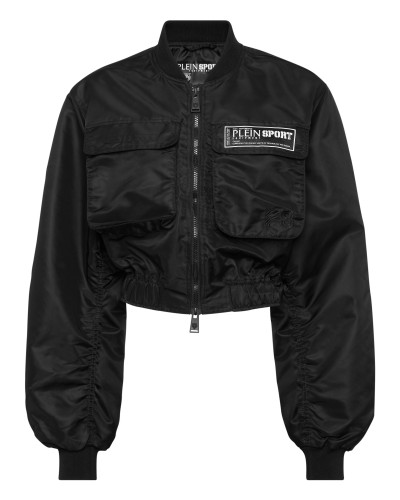 Cropped Bomber Jacket LS With Cargo Pockets