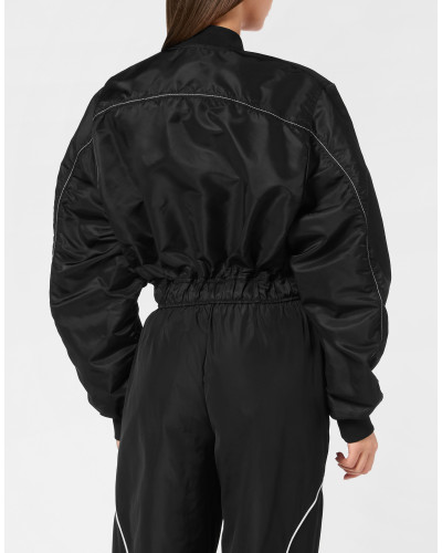 Cropped Bomber Jacket LS With Cargo Pockets