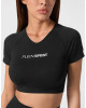 Seamless Cropped T-shirt V-Neck SS Logo